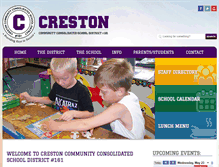 Tablet Screenshot of crestonschool.org